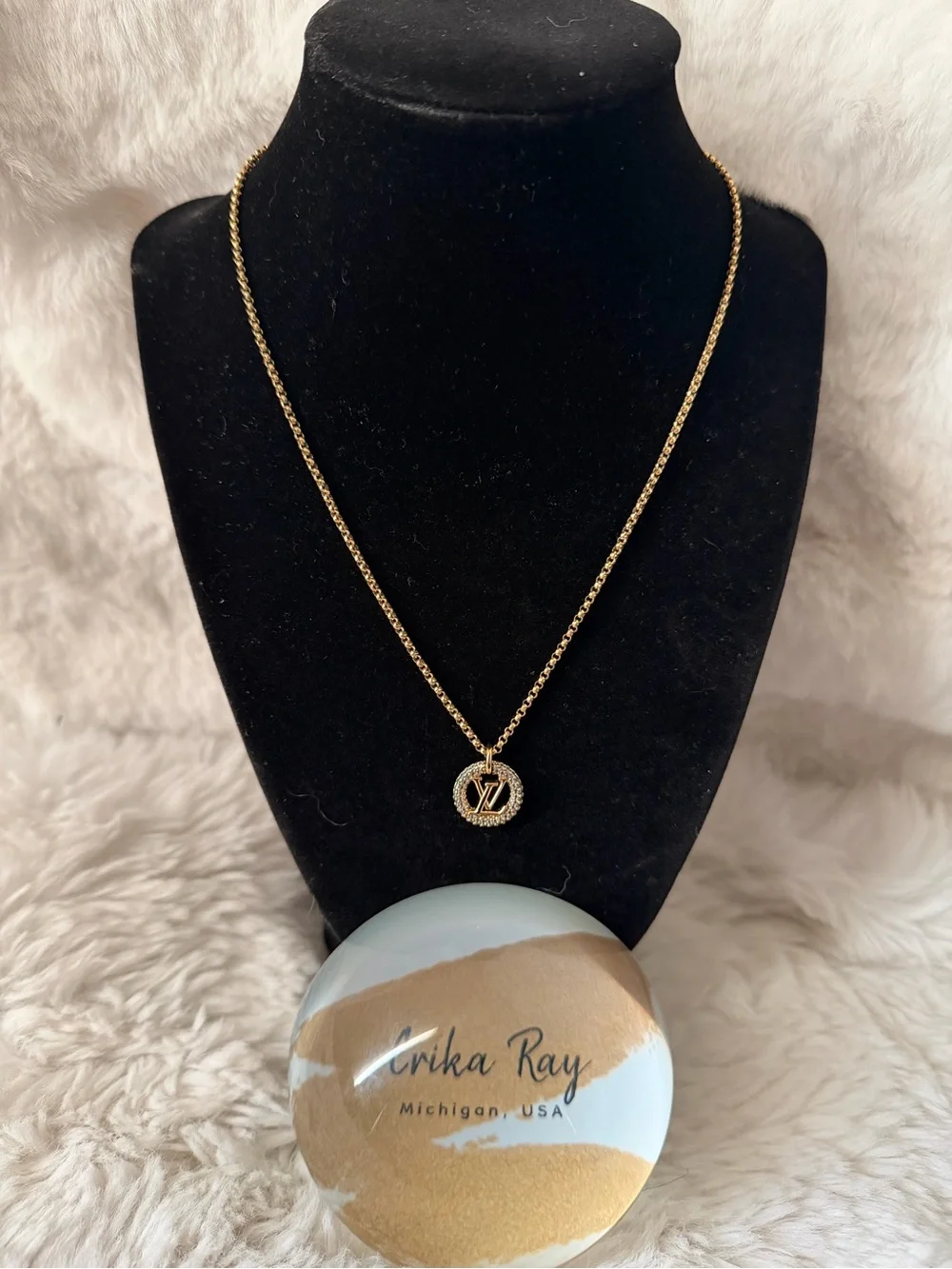Louis Vuitton Gold Louise By Night Necklace